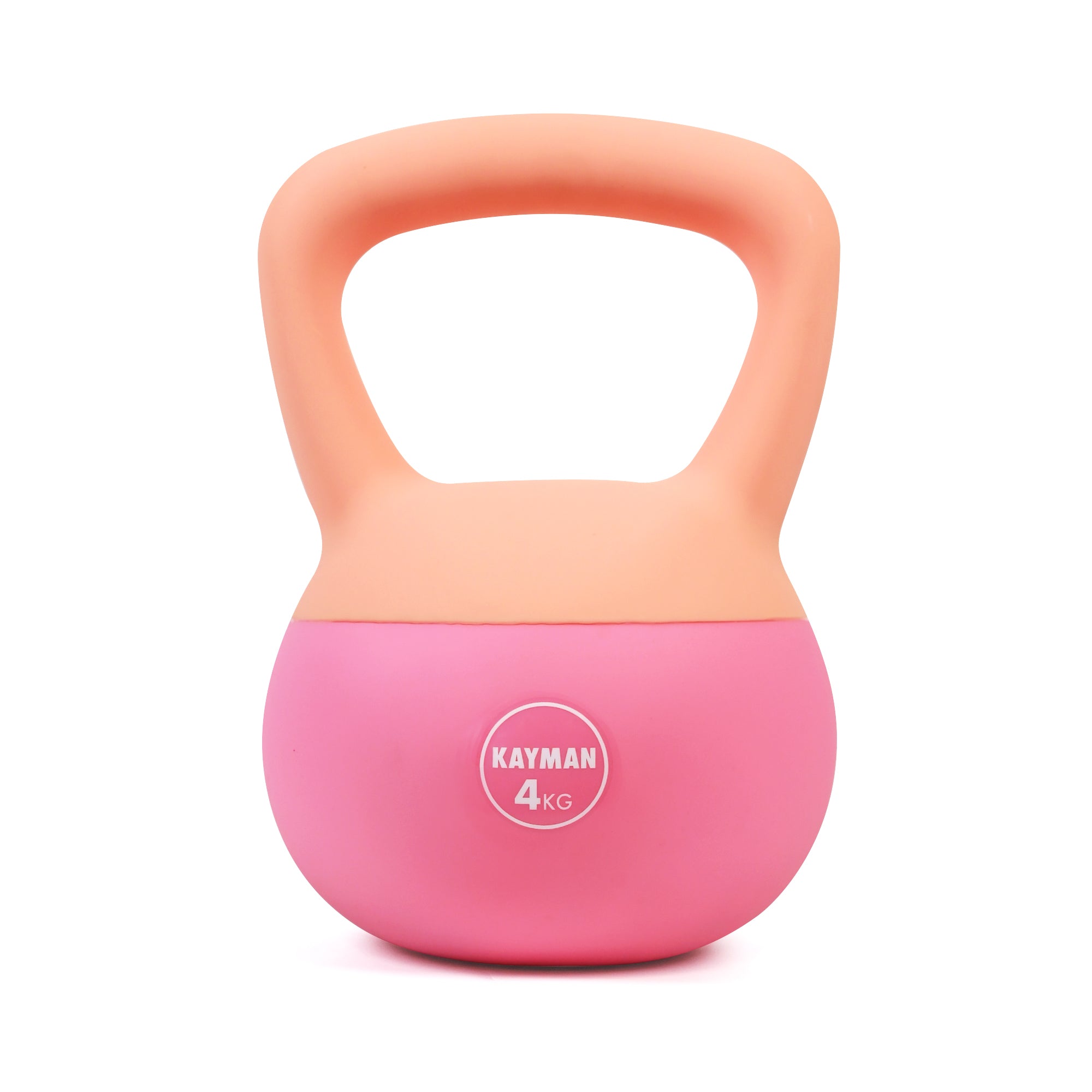 KAYMAN Soft Kettlebell for Home Gym – PVC Coated Weight – Floor Safe Flat Base – Ergonomic Non-Slip Handle – Strength Training, CrossFit, HIIT, Core Workout – Durable Fitness Equipment