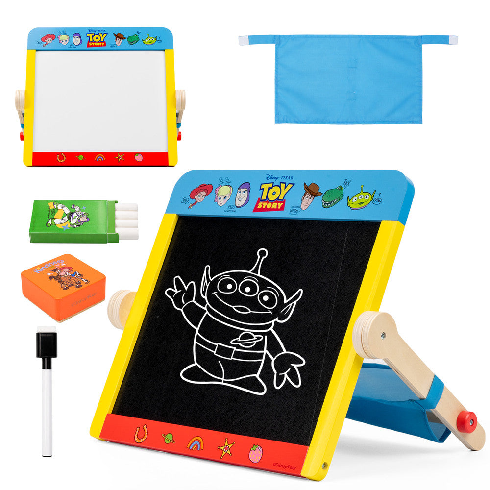 Disney Toy Story Kids Double-Sided Drawing & Chalkboard Easel
