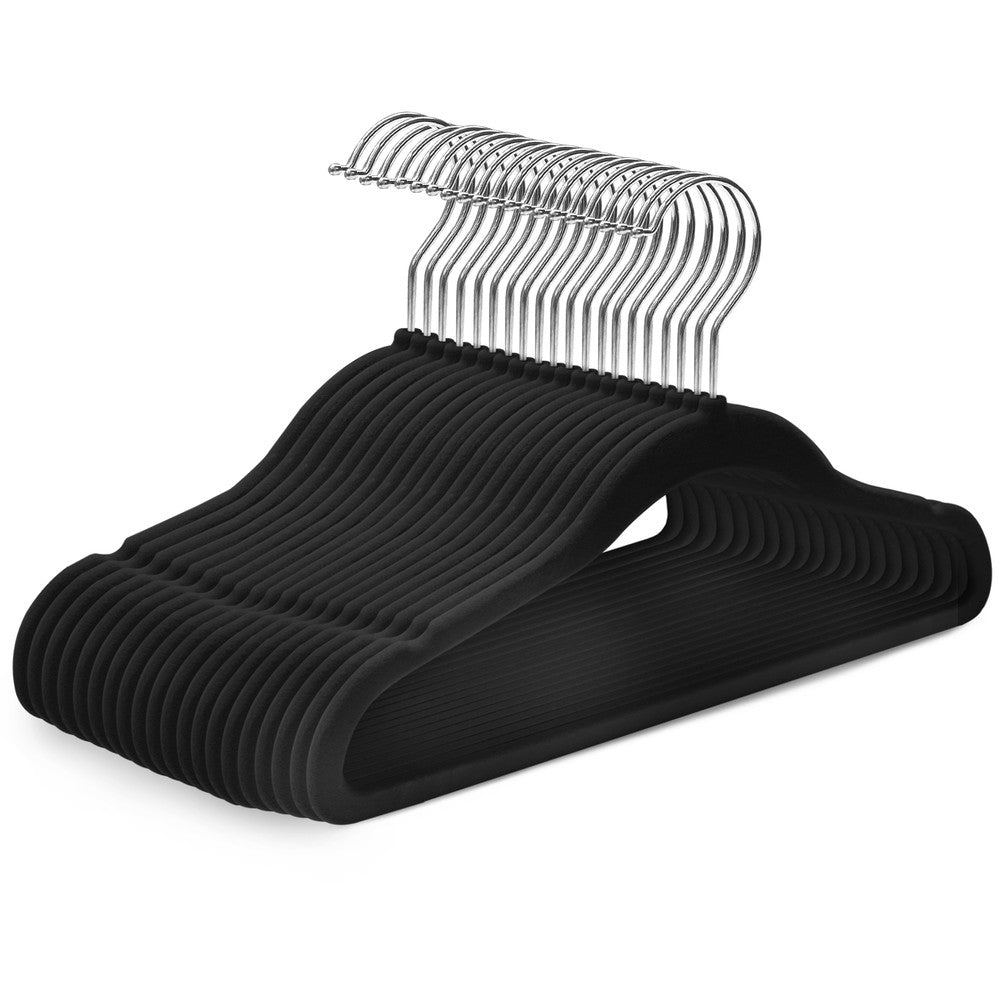 Kidoola 20 Velvet Baby Hangers, Nursery Coat Clothing Hangers for Babies, Infant, Toddlers and Kids, Unisex for Boys or Girls up to 24 Months – image 8