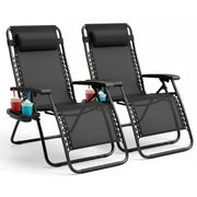 Textilene Zero Gravity Chairs Set of 2