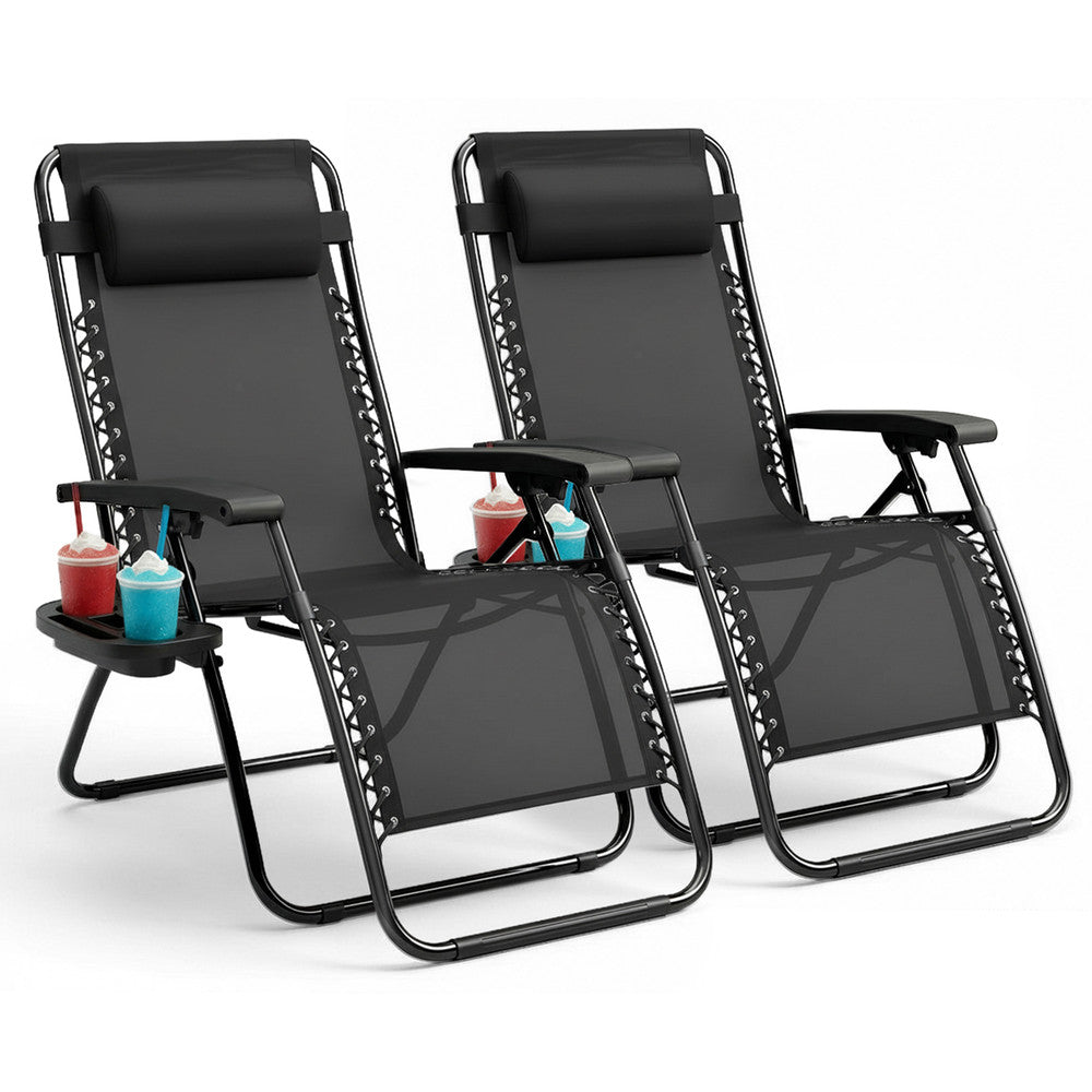 Textilene Zero Gravity Chairs Set of 2