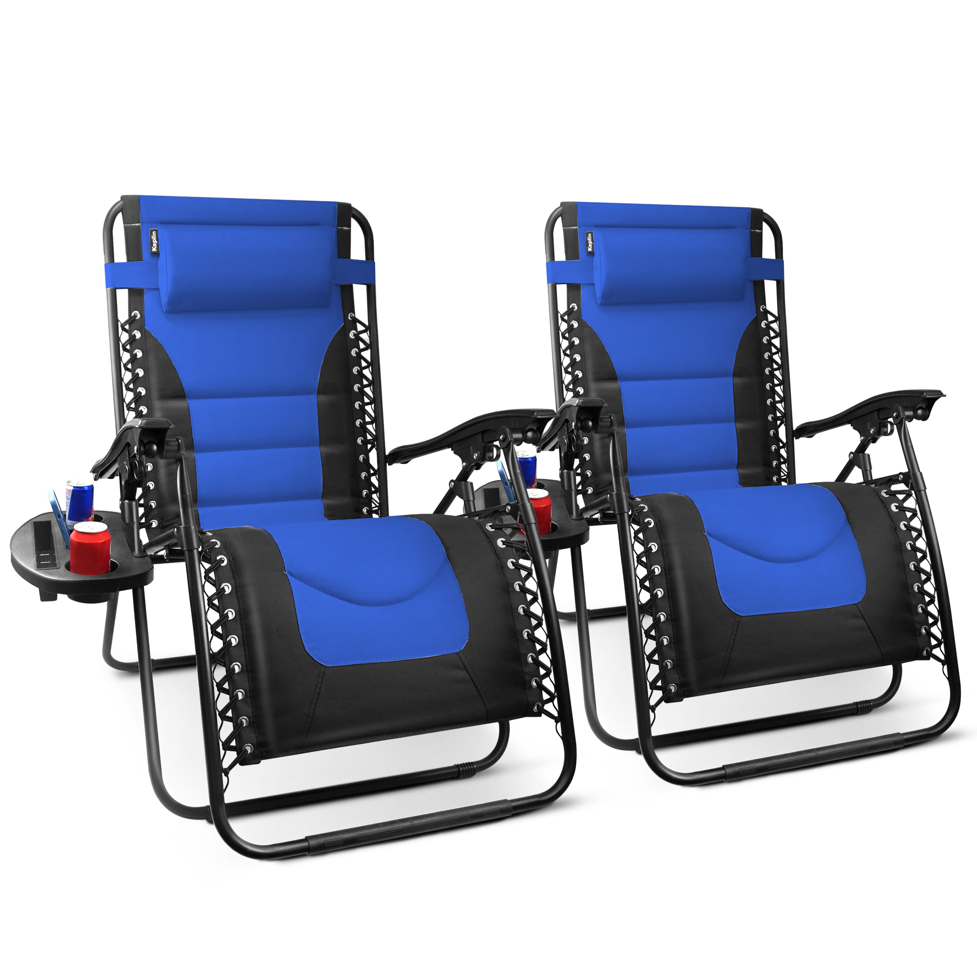 Zero Gravity Recliner Chairs 2 Pack Outdoor Garden Sun loungers UK