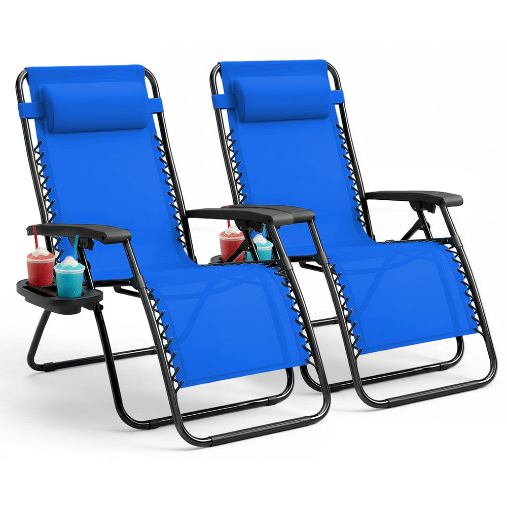 Textilene Zero Gravity Chairs Set of 2