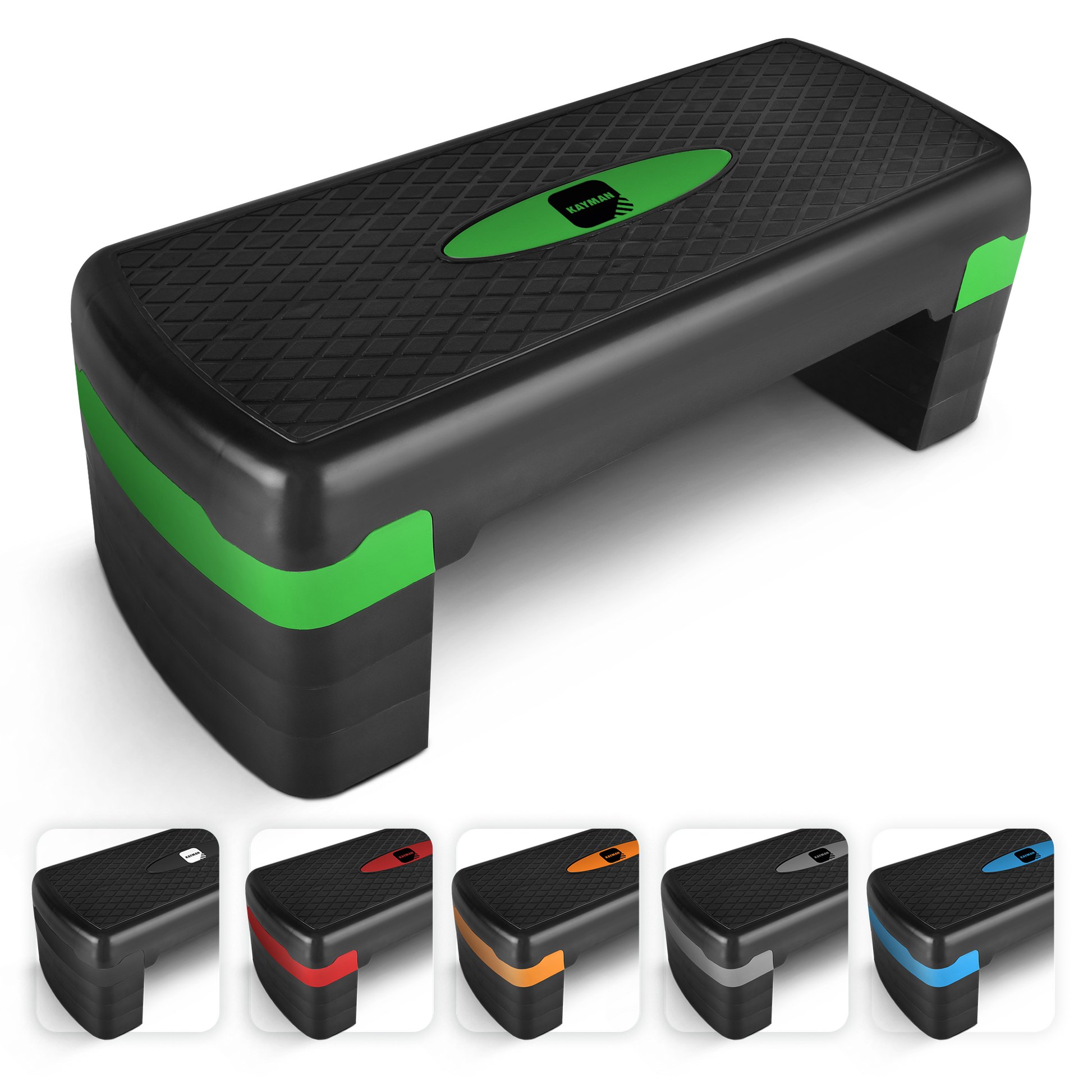 KAYMAN Exercise Stepper – Adjustable Fitness Step Platform for Home & Gym Workouts | Ideal for Aerobics, Cardio, Weights, Yoga |4 Level Heights – image 22