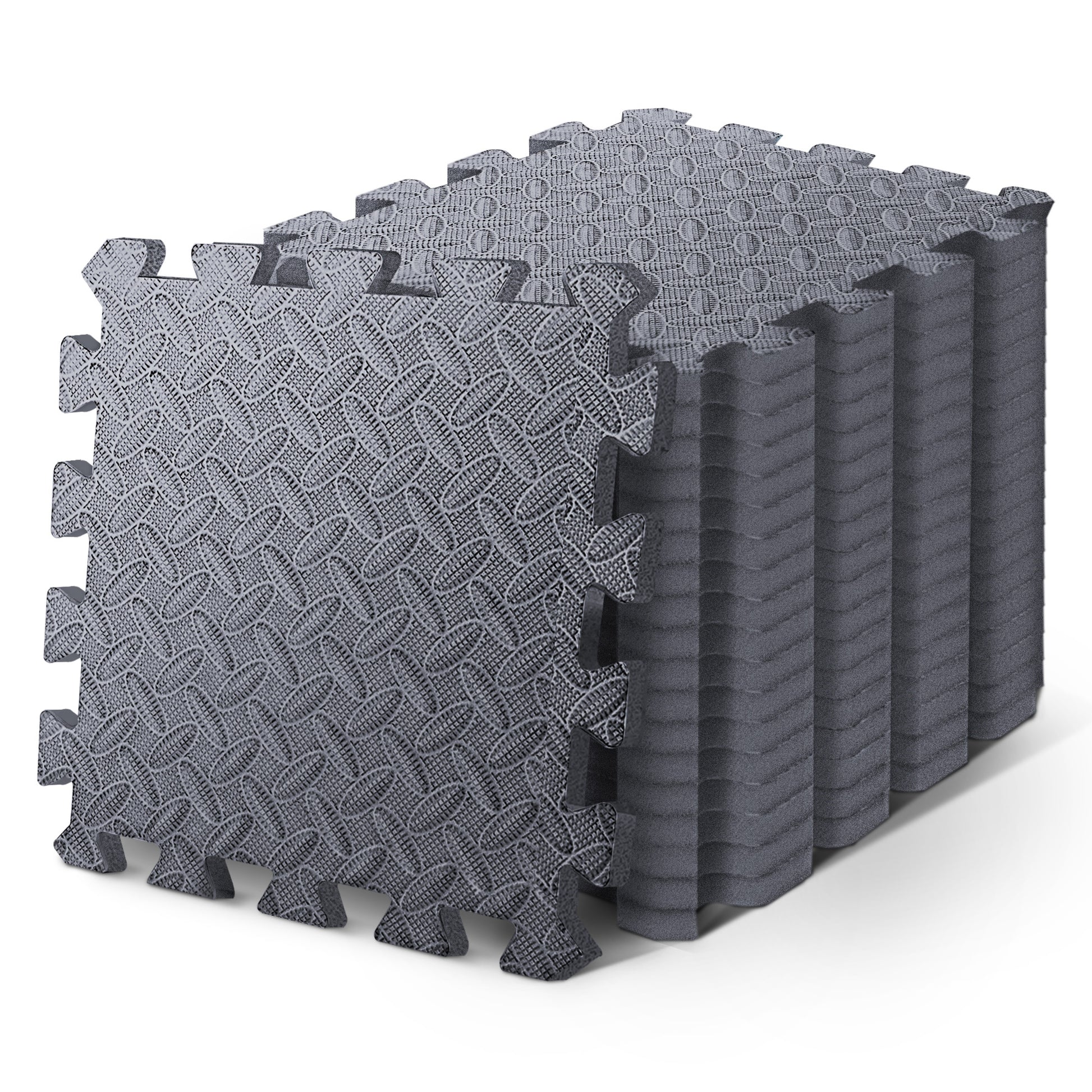 KAYMAN Gym Floor Nonslip Mats, Interlocking, EVA Foam Exercise Floor Tiles for Home Workouts, Studio, Weights, Exercise and Yoga (30 X 30cm) – image 15