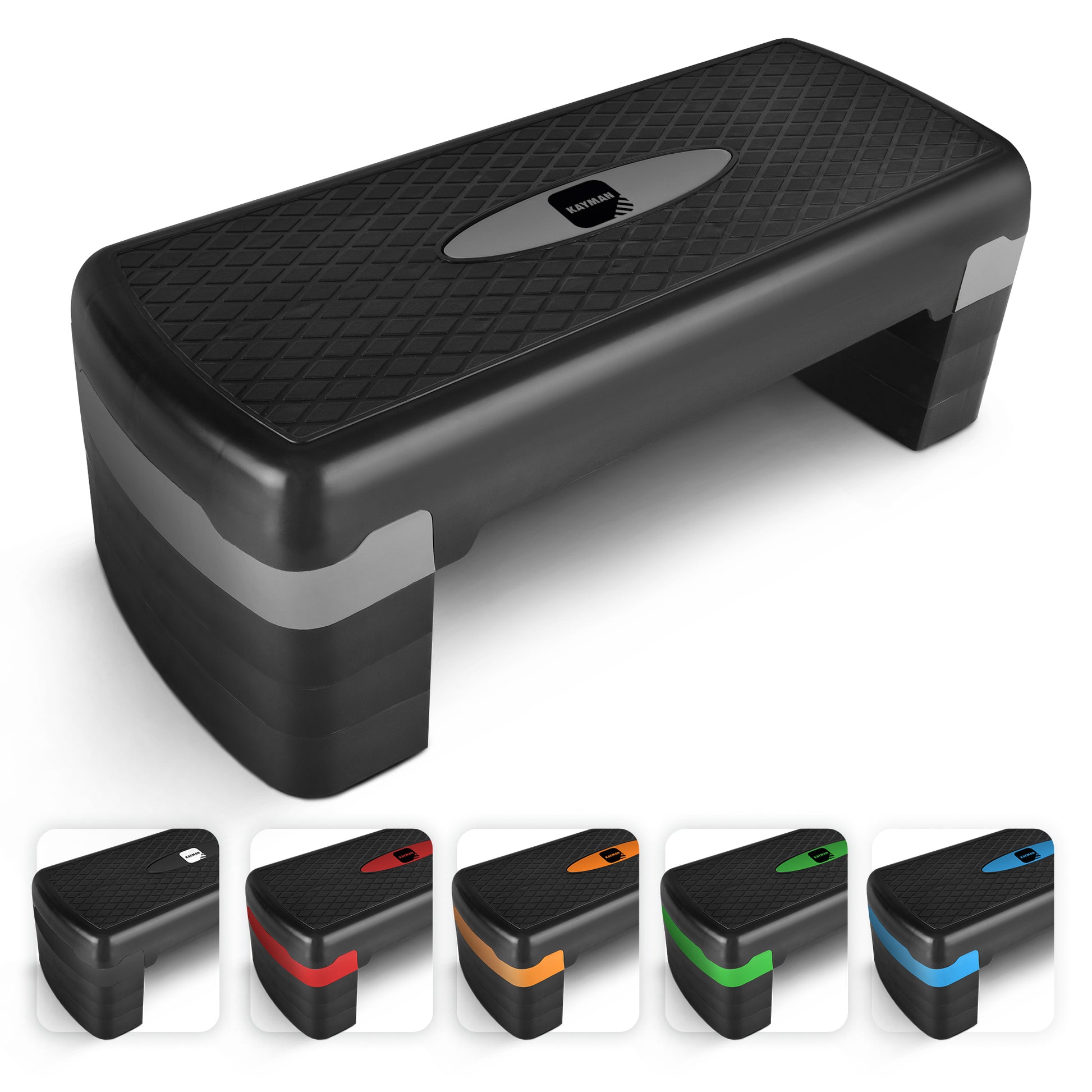 KAYMAN Exercise Stepper – Adjustable Fitness Step Platform for Home & Gym Workouts | Ideal for Aerobics, Cardio, Weights, Yoga |4 Level Heights – image 15