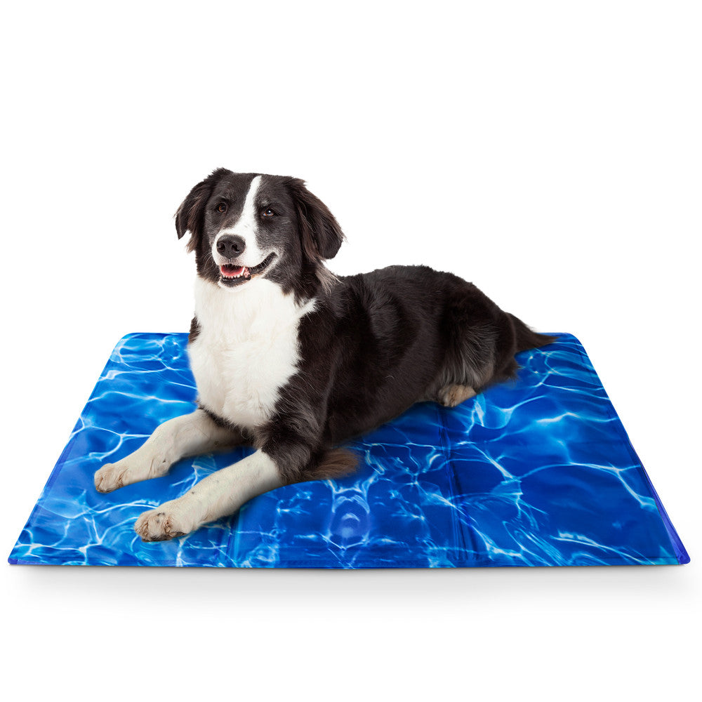 FurDreams Pineapple Pet Cooling Mat – Waterproof Gel Pillow Pad for Dogs and Cats, 75x120cm – Prevent Overheating and Keep Cool During Summer Rest