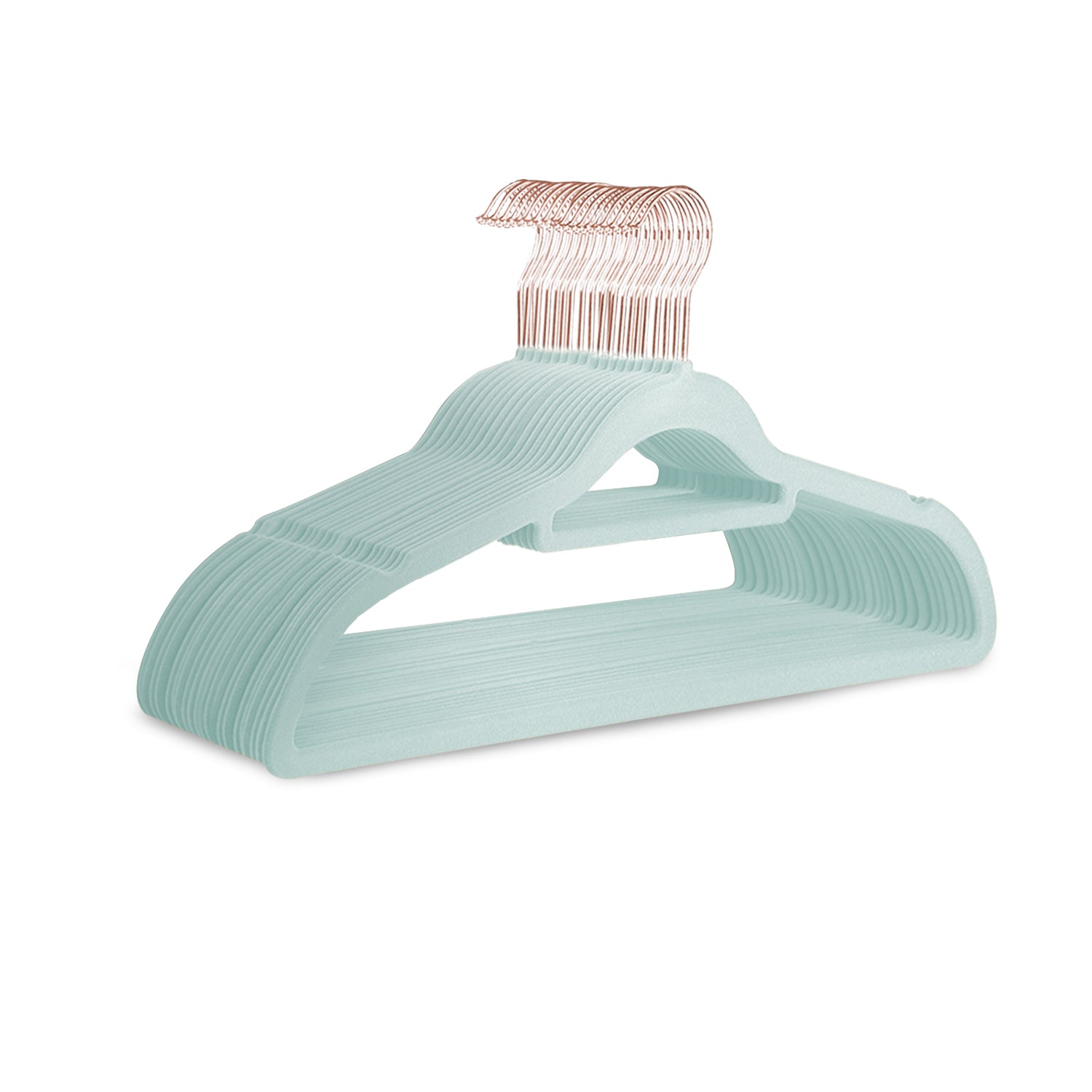 KEPLIN Velvet Hangers 20 Pack - Non-Slip Clothes Hangers with Tie Bar & 360° Hook - Durable & Sturdy, Space-Saving Wardrobe Organisers for Suits, Jackets & Clothes- Home Storage Solution