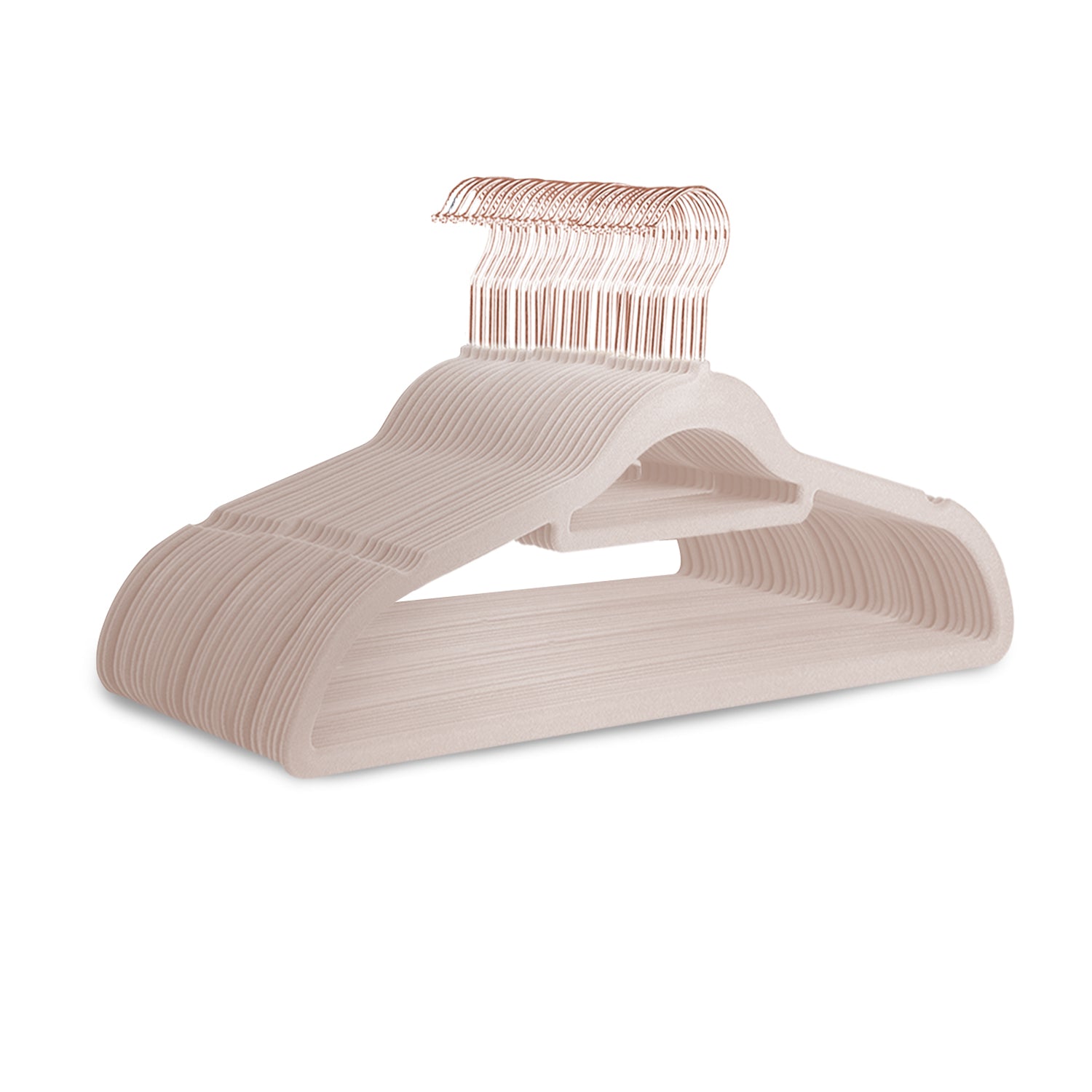 KEPLIN Velvet Hangers 30 Pack (41.5cm) - Non-Slip Clothes Coat hangers with Tie Bar and 360 Degree Hook for Home Storage Durable, Sturdy & Space Saving Wardrobe (30 Pack)