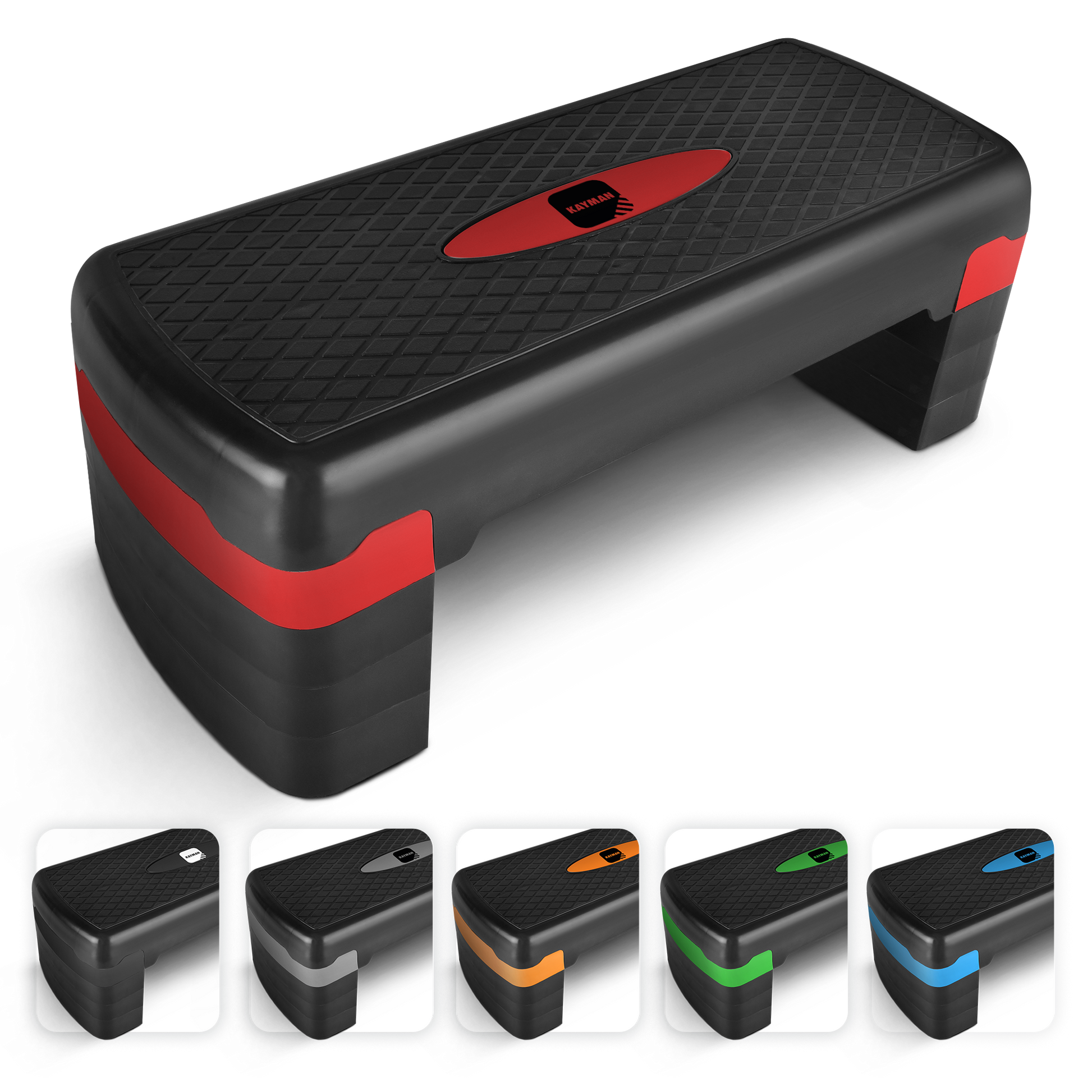 Kayman Adjustable Exercise Stepper for Home Gym Cardio Workouts