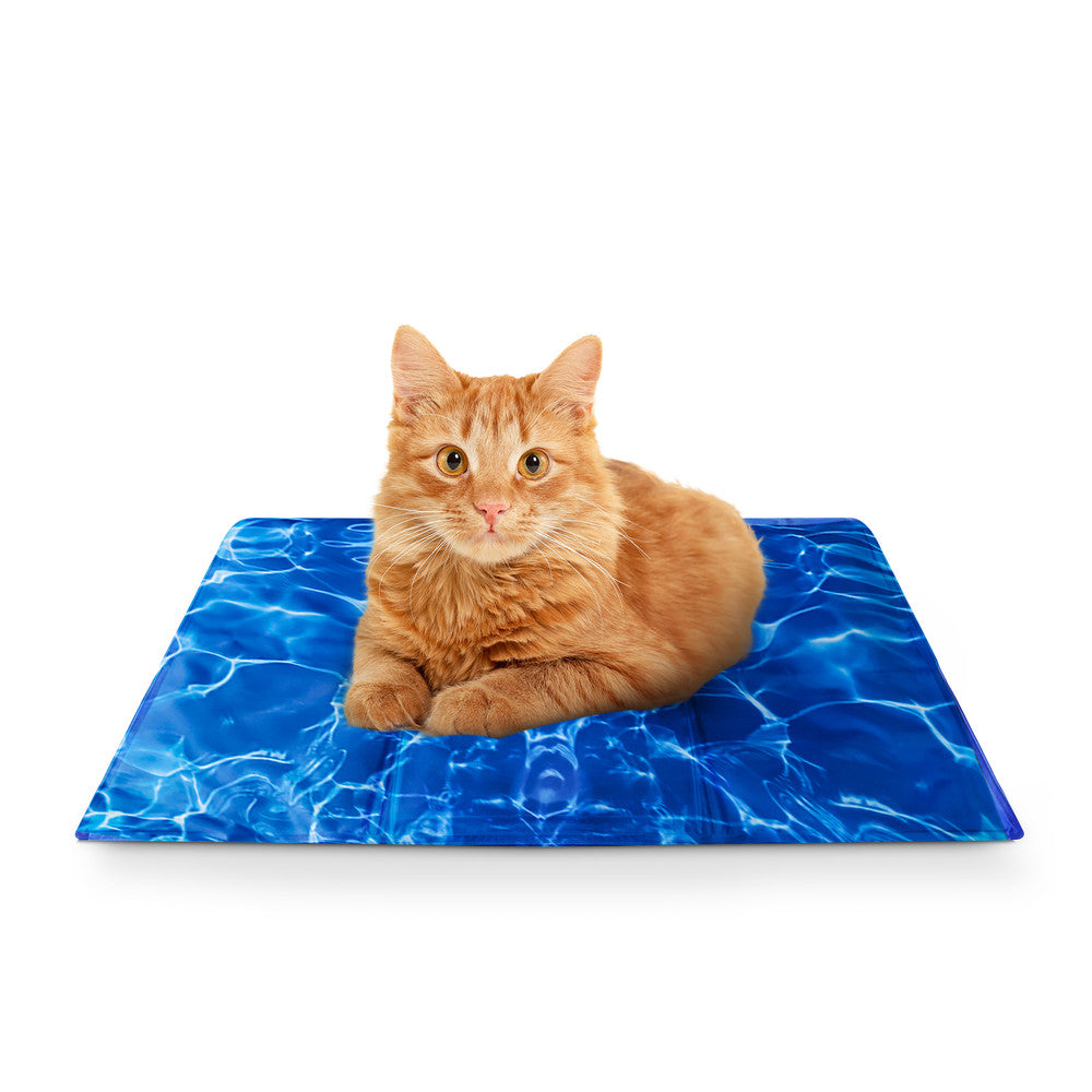 FurDreams Pineapple Pet Cooling Mat – Waterproof Gel Pillow Pad for Dogs and Cats, 75x120cm – Prevent Overheating and Keep Cool During Summer Rest