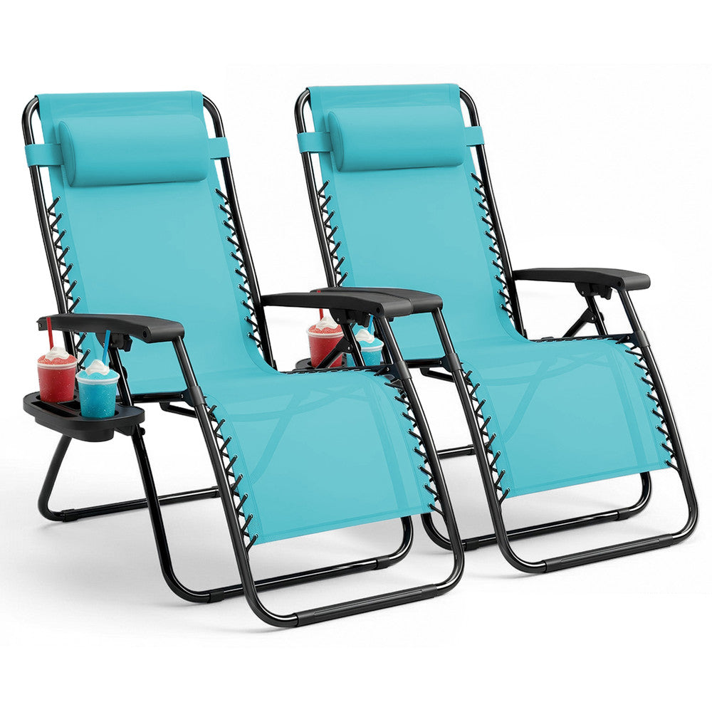 Textilene Zero Gravity Chairs Set of 2