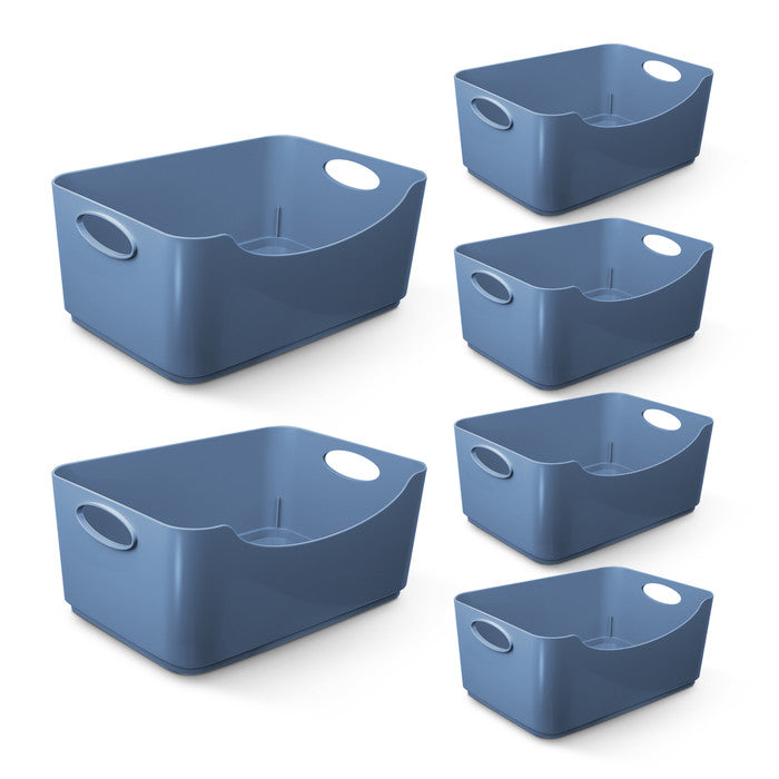 Plastic Studio Storage Basket with Handles - 5 & 6 Pack