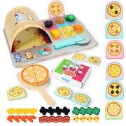 Bluey Pizza Girls Wooden Playset 35-Piece