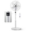 KEPLIN 16 Inch Pedestal Fan 26-Speed, 10 Blades Standing Fan, Remote Control & LED Display Adjustable Height, Turbo Wind Speed,3 Modes, 24-Hour Timer & 90° Oscillation for Home,Office & Bedroom