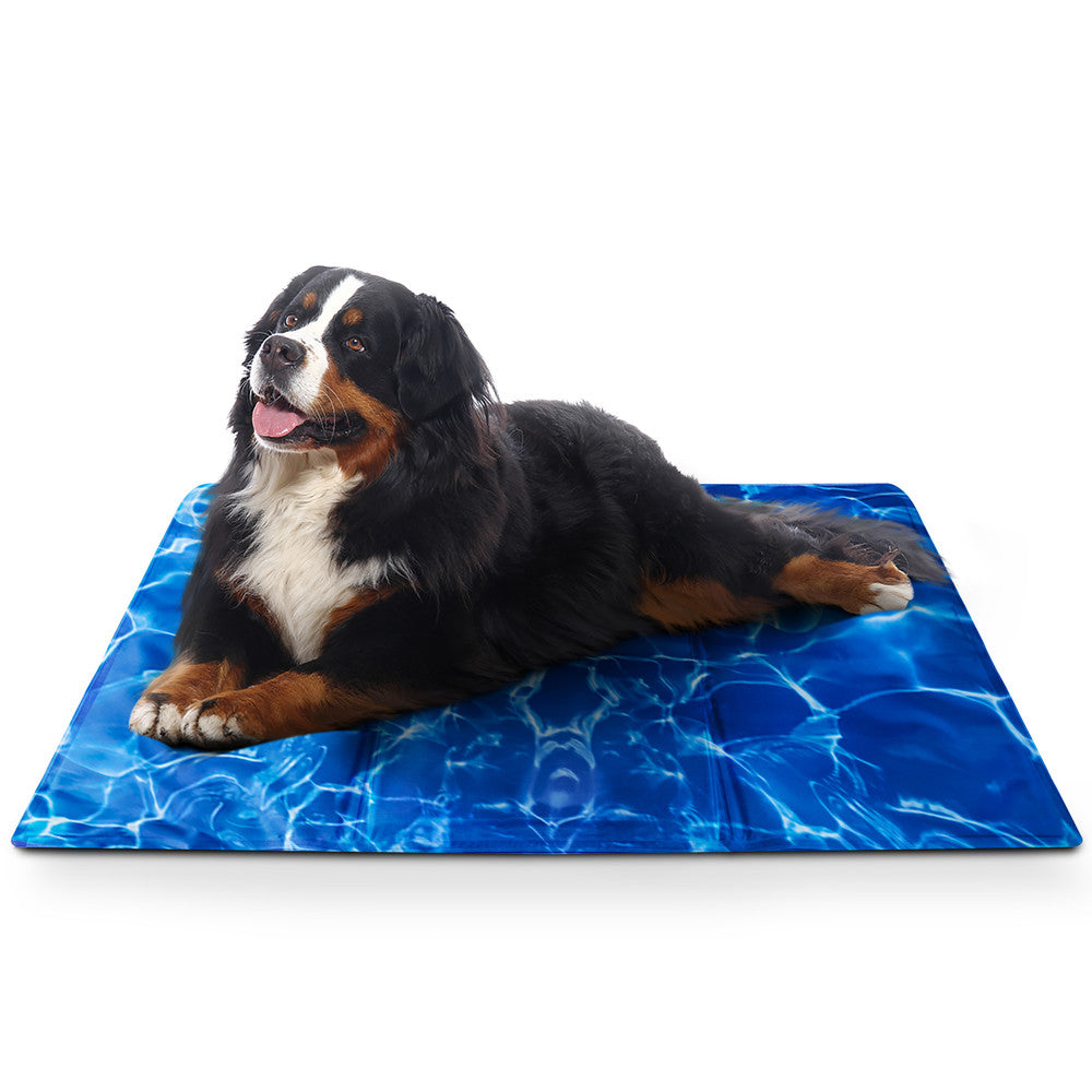 FurDreams Pineapple Pet Cooling Mat – Waterproof Gel Pillow Pad for Dogs and Cats, 75x120cm – Prevent Overheating and Keep Cool During Summer Rest