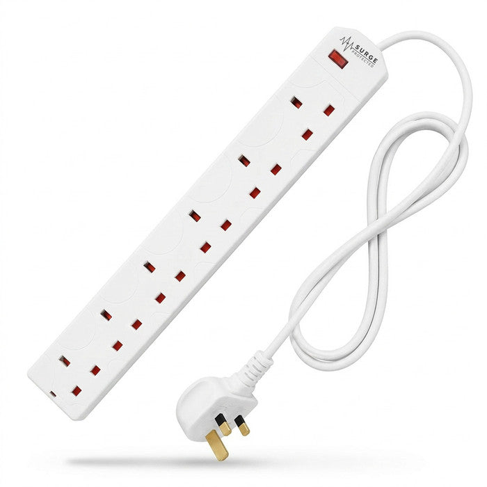 Desiretech 6 Gang Extension Lead, 1m