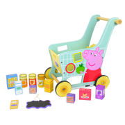 Peppa Pig Wooden Shopping Trolley – Kids Pretend Play Grocery Toy Age 3+