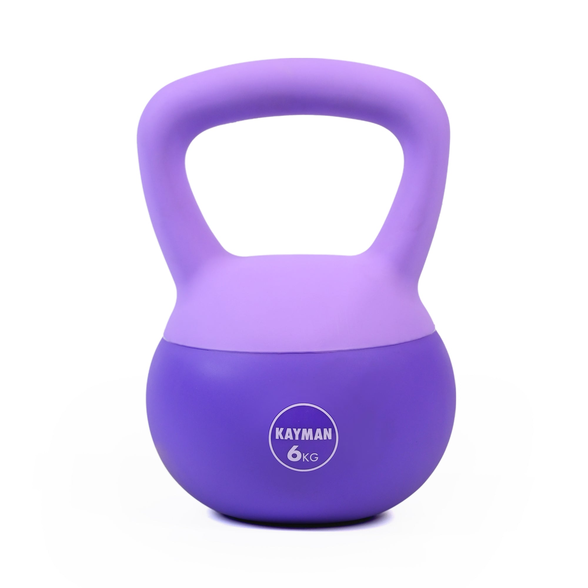 KAYMAN Soft Kettlebell for Home Gym – PVC Coated Weight – Floor Safe Flat Base – Ergonomic Non-Slip Handle – Strength Training, CrossFit, HIIT, Core Workout – Durable Fitness Equipment