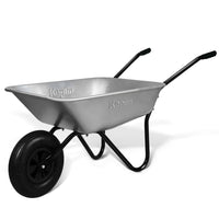 Heavy Duty Steel Wheelbarrow with Pneumatic Tyre - 65L