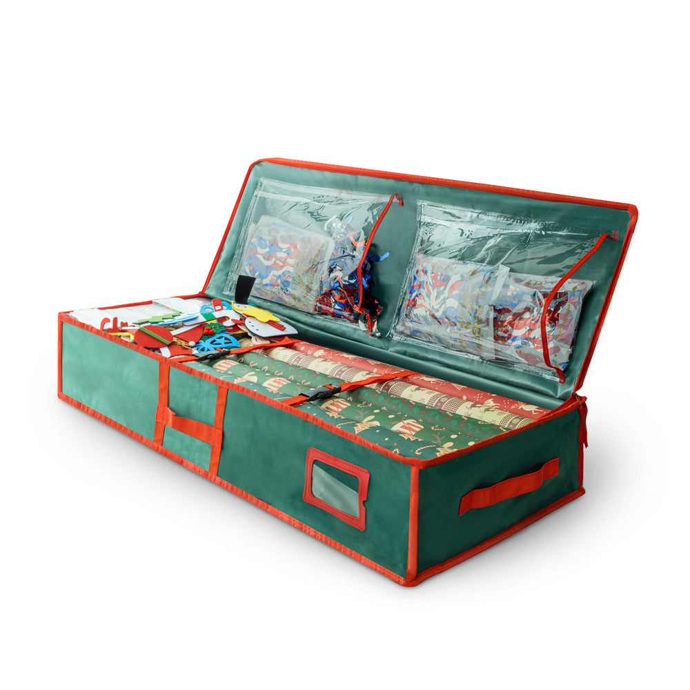 Christmas Wrapping Paper Storage Bag - Foldable, Heavy Duty, 600D Oxford Fabric – image 15