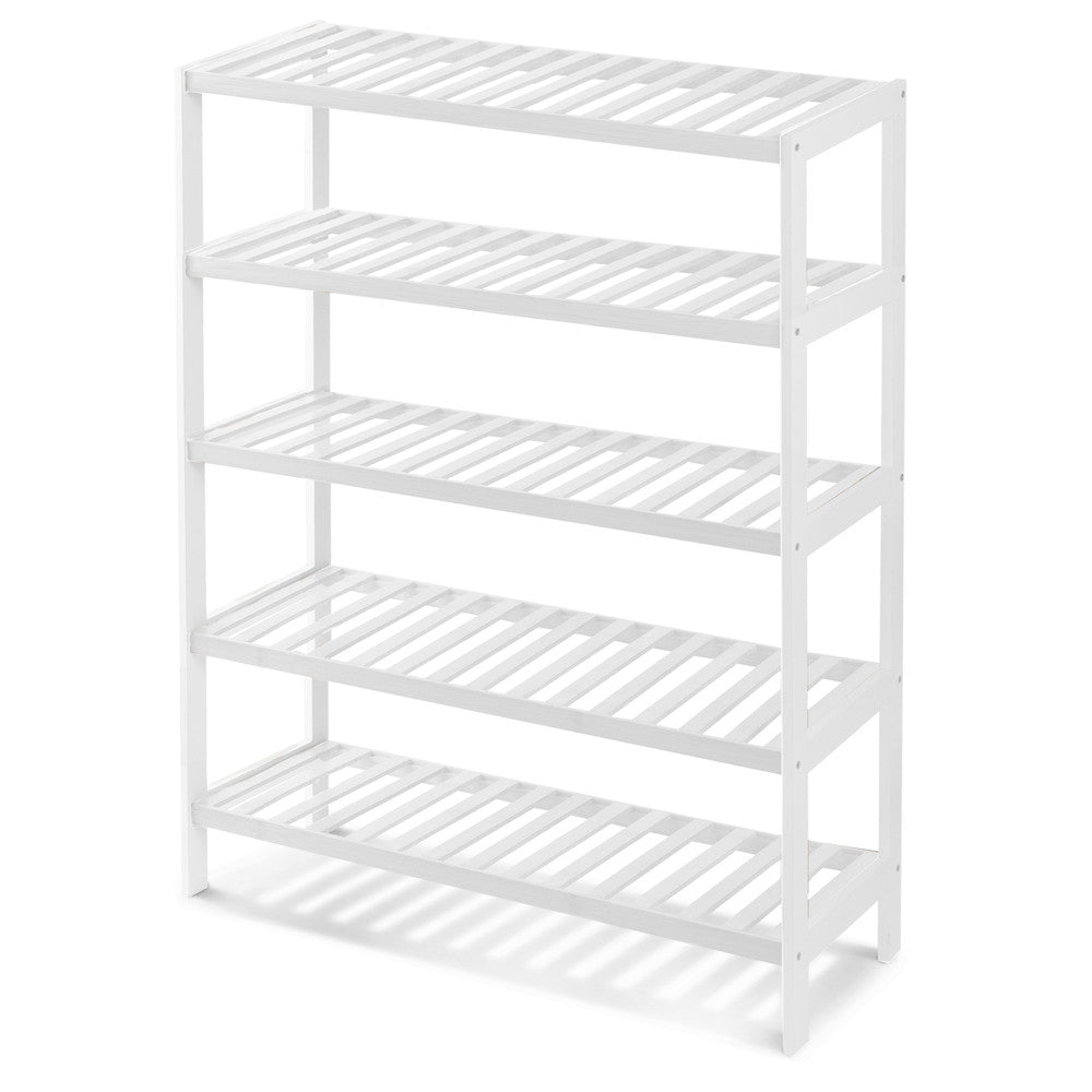 Bamboo Shoe Rack - 5 Tier – image 17