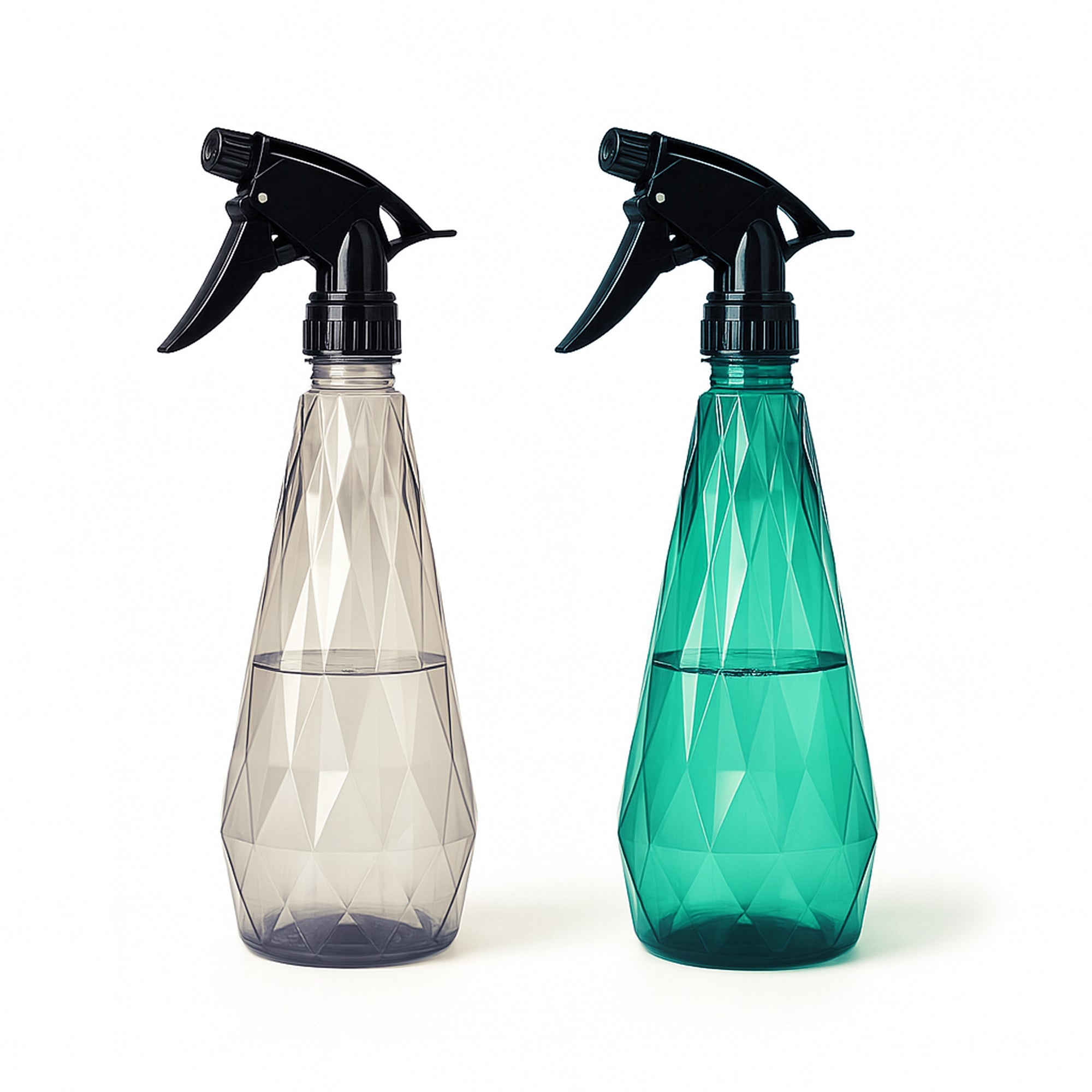 KEPLIN Water Spray Bottles (2 Pack) 600ml – Adjustable Nozzle for Mist & Stream | Reusable & Refillable w/Spray Nozzle | Ideal for Cleaning Kitchen Bath Glass (Grey & Green) (Copy)