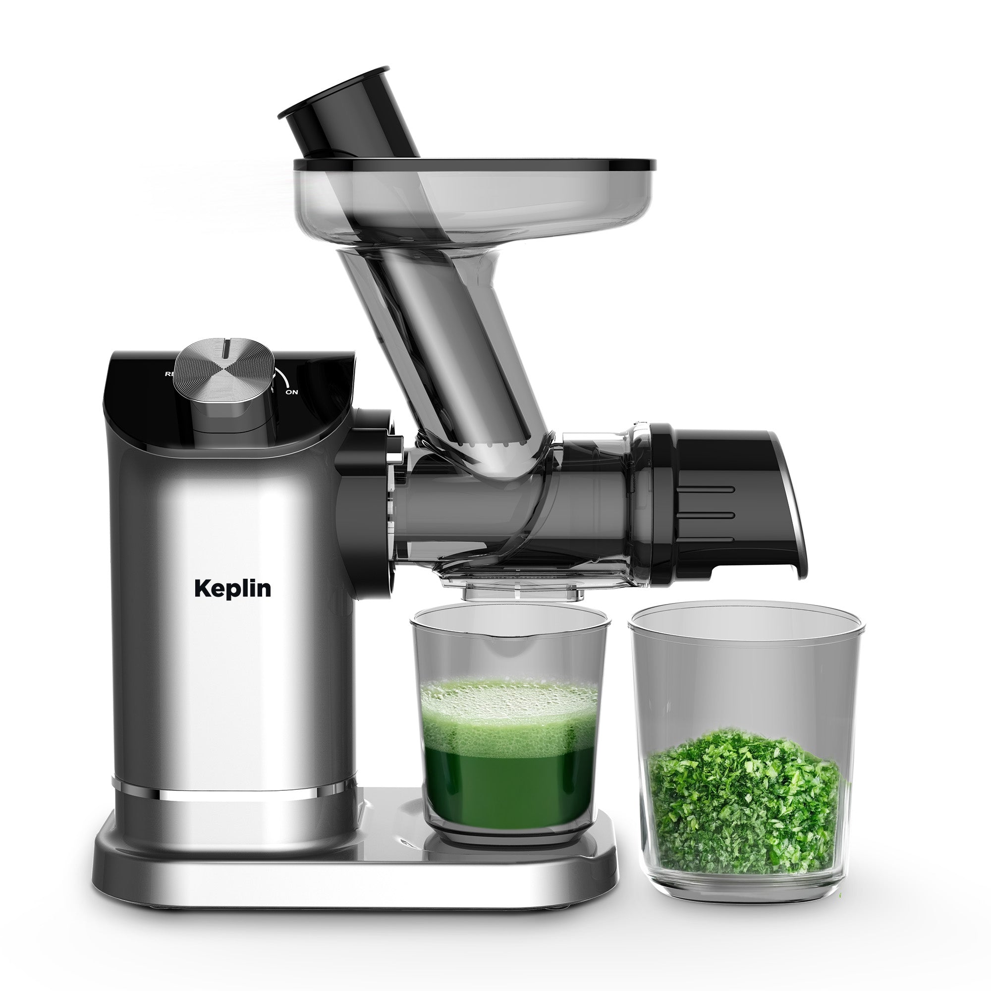 Keplin Slow Masticating Juicer – Cold Press Juicer Machine with 7-Stage Auger for High Juice Yield, Nutrient Retention, Quiet Motor, Easy to Clean & Compact Design – 2.12kg