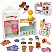 Bluey ice cream playset kids toy shop – cones, tubs, lollies, sprinkles and fruit toppings UK