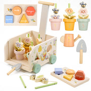 Disney Winnie the Pooh wooden pull along shape sorter toy for toddlers