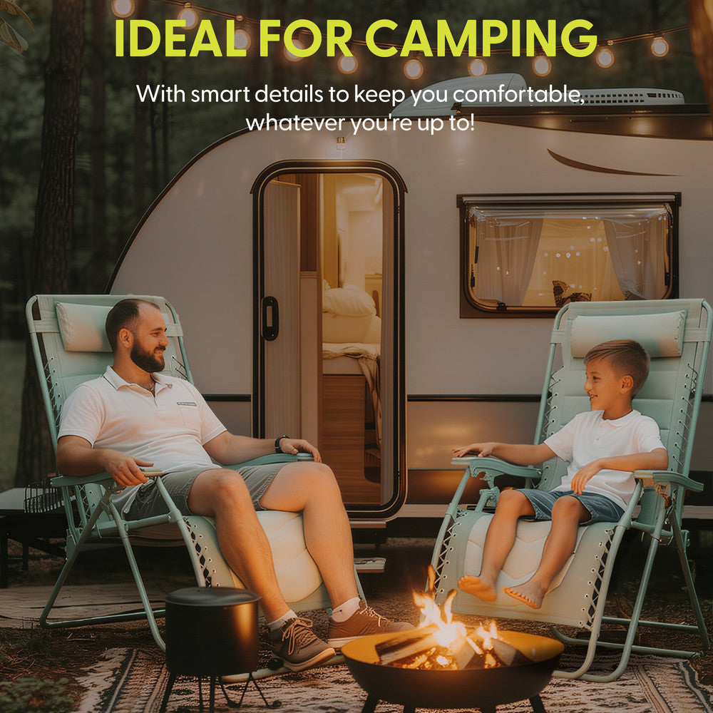 Premium Heavy-Duty Zero Gravity Chairs - 2 Pack XXL