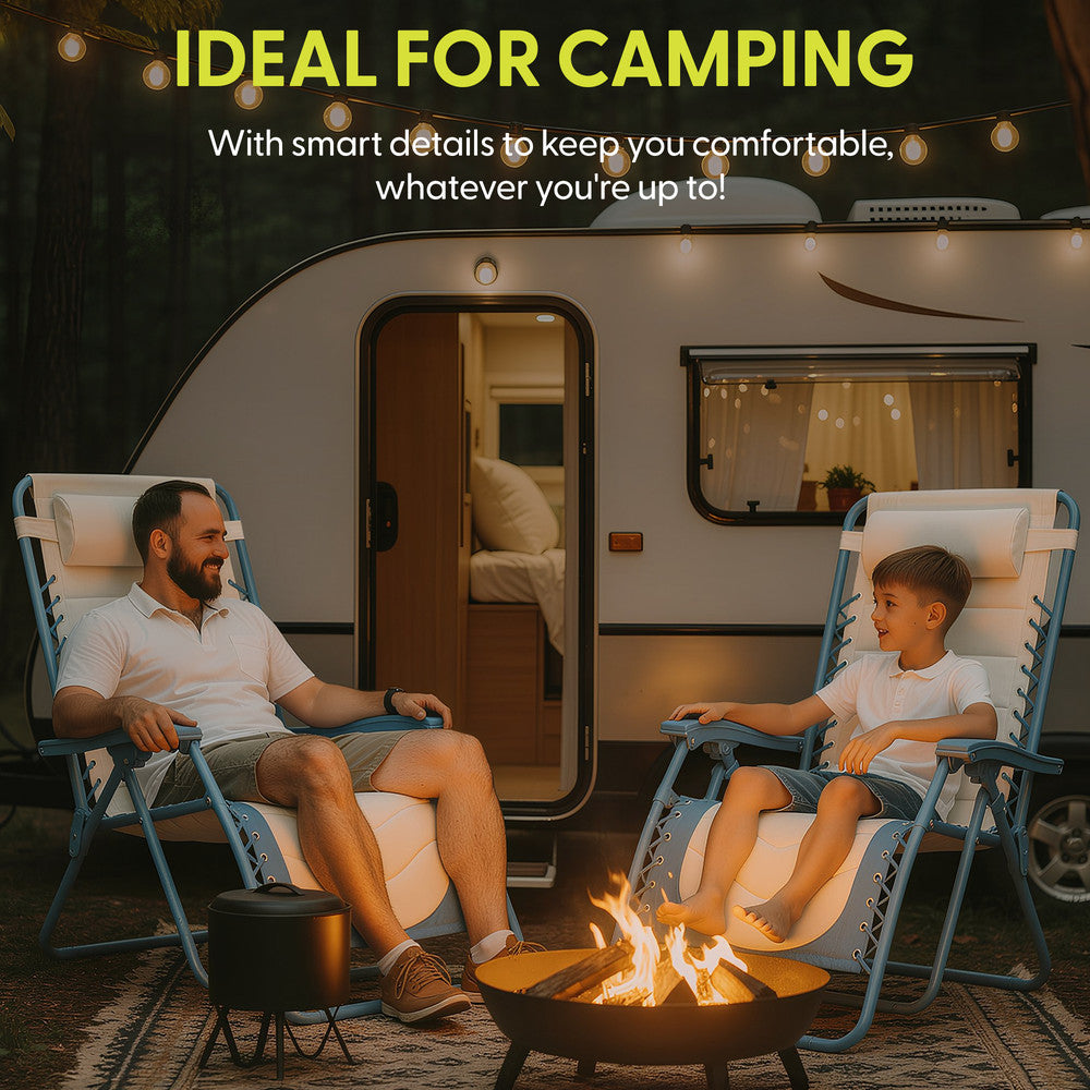 Premium Heavy-Duty Zero Gravity Chairs - 2 Pack XXL