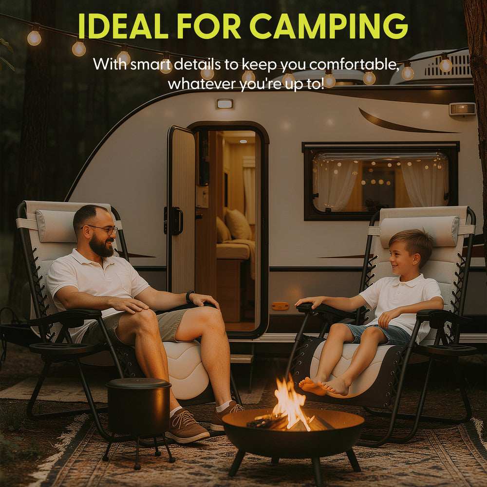 Premium Heavy-Duty Zero Gravity Chairs - 2 Pack XXL