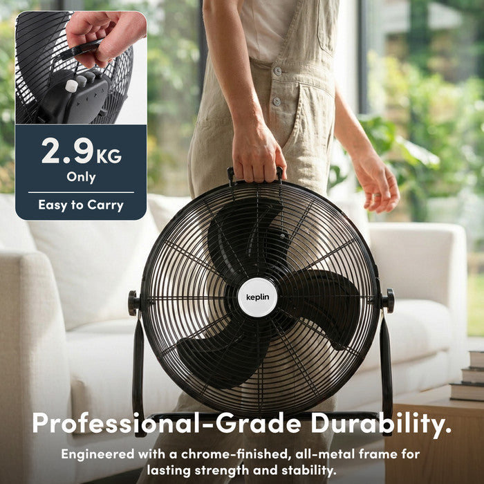 12 inch floor fan CE certified safety label