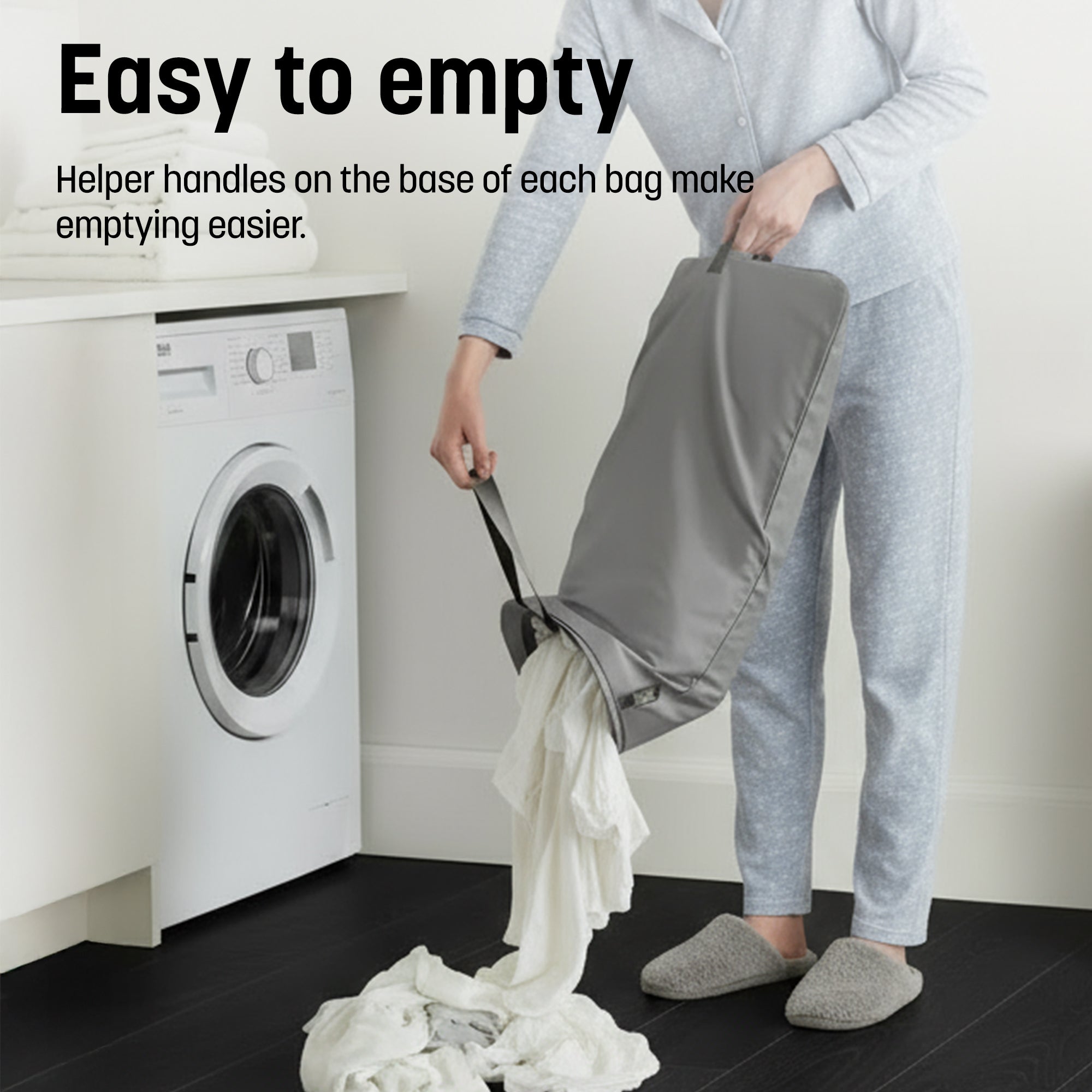 Keplin Collapsible Laundry Basket with Lid & Removable Liner