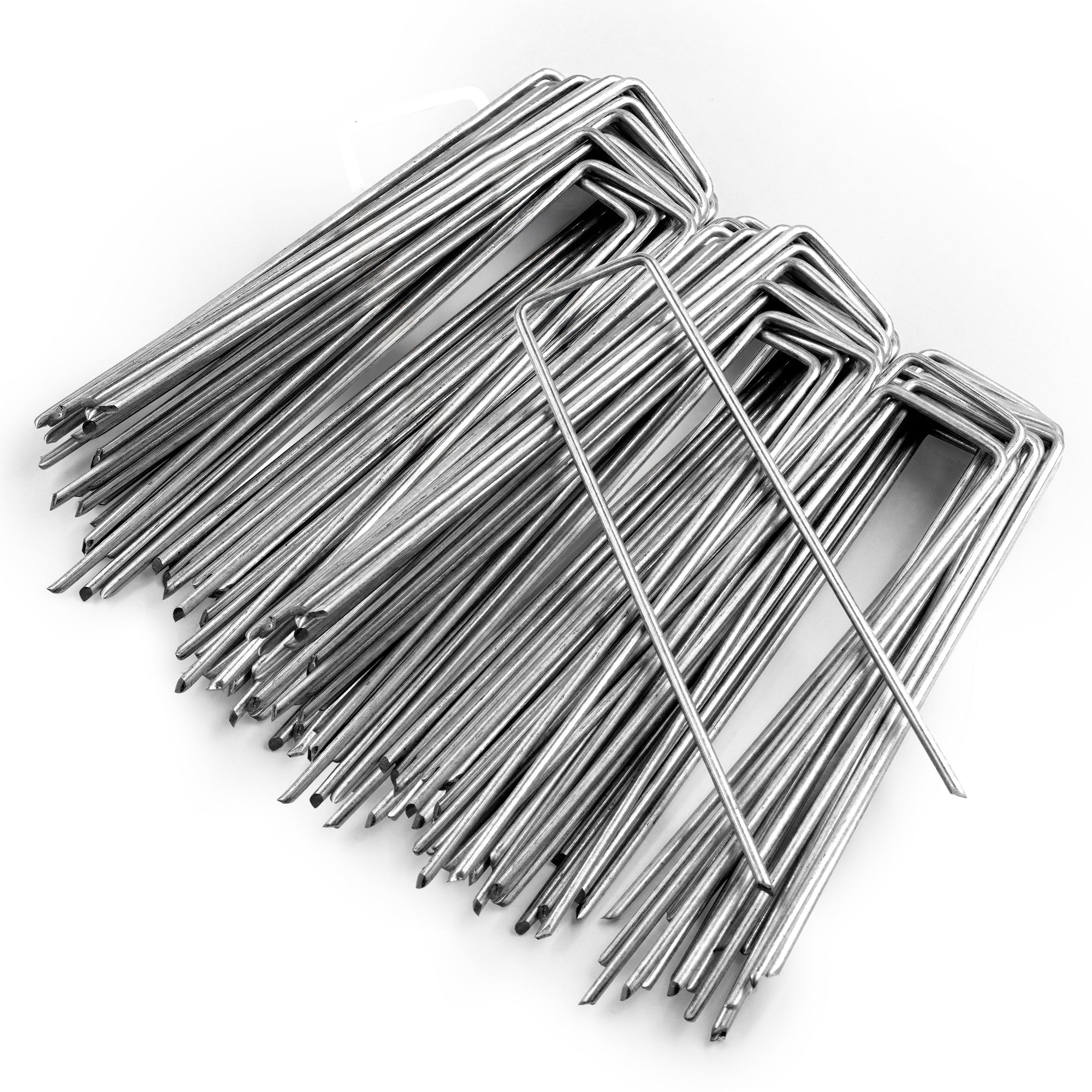 Garden Stakes Weed Barrier Pegs - Galvanised U Shaped Nail Pins – image 8
