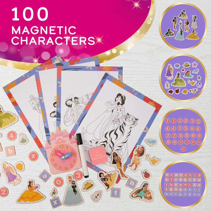 Disney Princess creation station's 100 magnetic pieces, including princess characters, numbers and letters 
