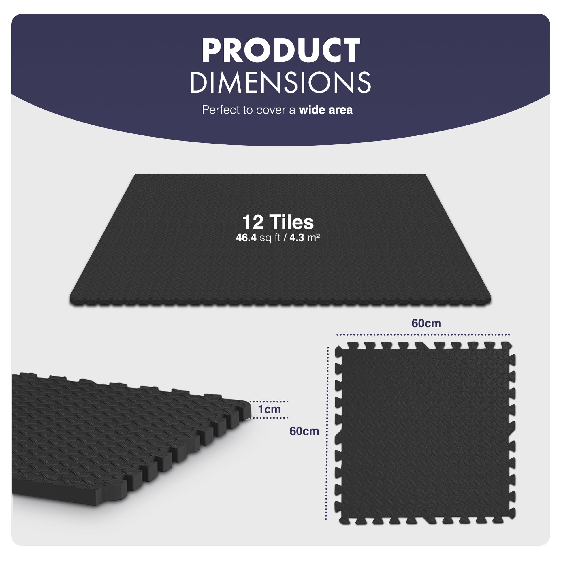 Top-Selling KAYMAN Interlocking Gym Floor Mats – Nonslip EVA Foam Exercise Tiles for Home Workouts, Studio, Weights, Yoga (60x60cm) – image 15