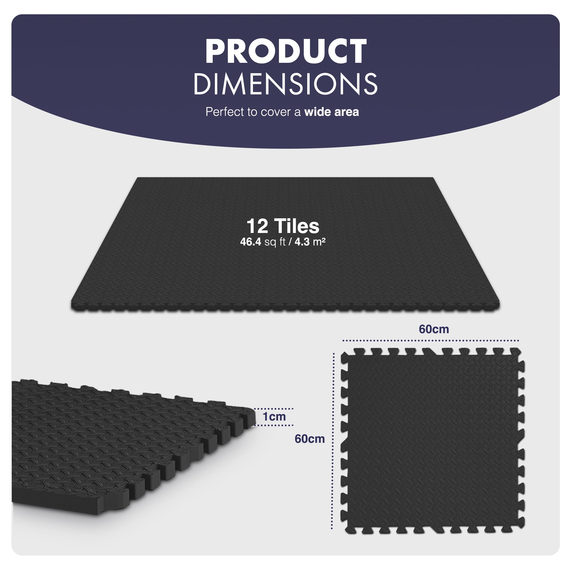 Top-Selling KAYMAN Interlocking Gym Floor Mats – Nonslip EVA Foam Exercise Tiles for Home Workouts, Studio, Weights, Yoga (60x60cm) – image 15