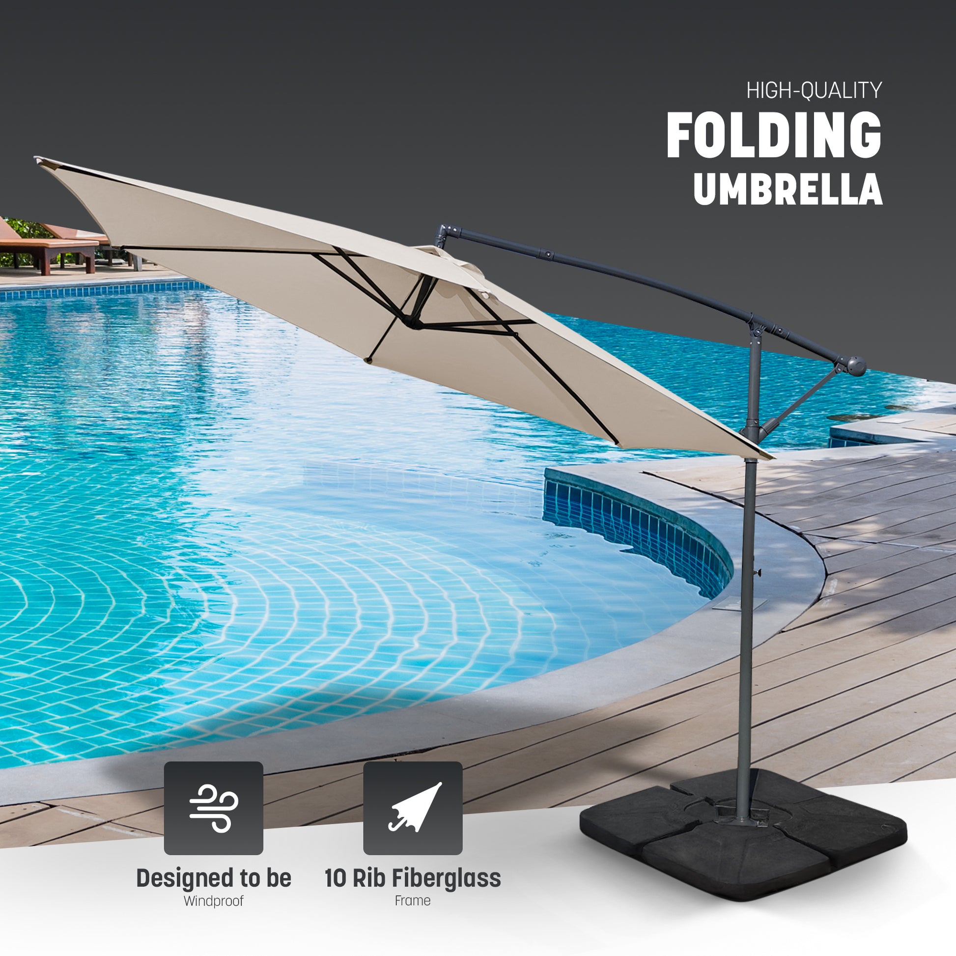 3M Cantilever Garden Parasol – image 2