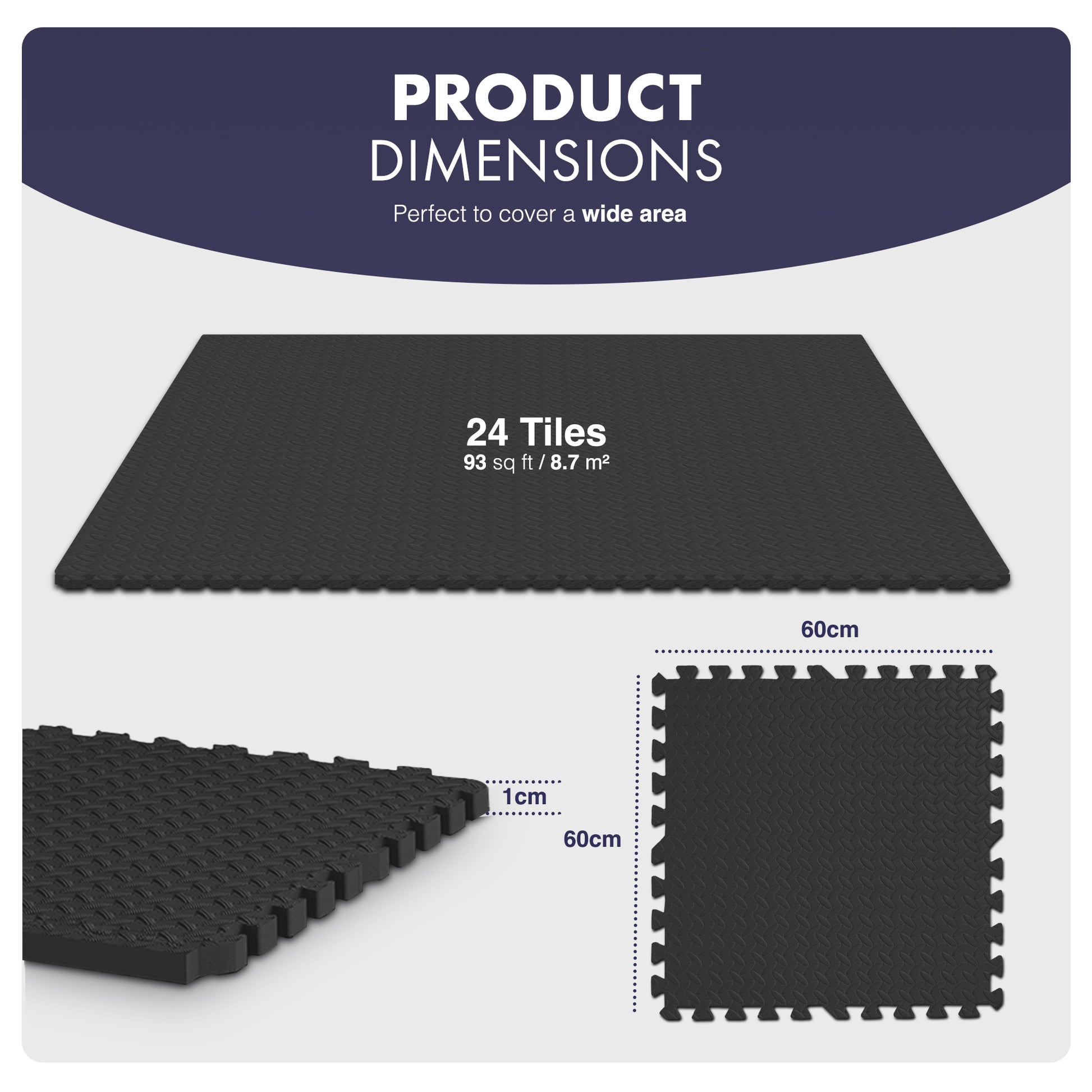 Top-Selling KAYMAN Interlocking Gym Floor Mats – Nonslip EVA Foam Exercise Tiles for Home Workouts, Studio, Weights, Yoga (60x60cm) – image 19