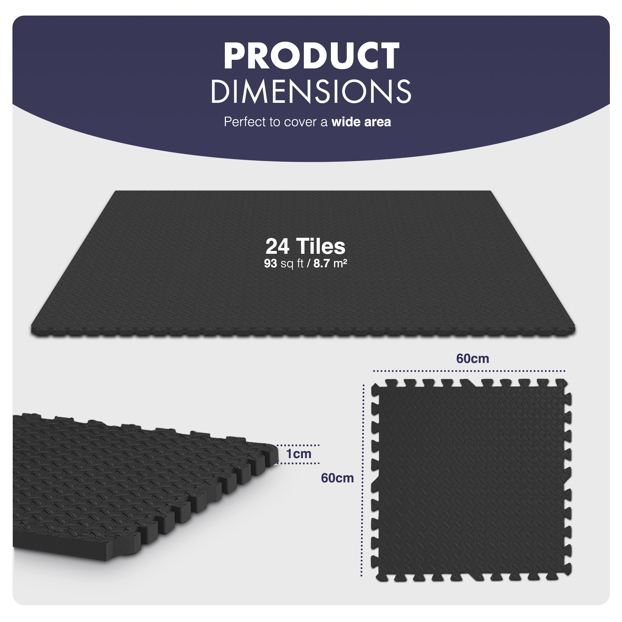 Top-Selling KAYMAN Interlocking Gym Floor Mats – Nonslip EVA Foam Exercise Tiles for Home Workouts, Studio, Weights, Yoga (60x60cm) – image 19