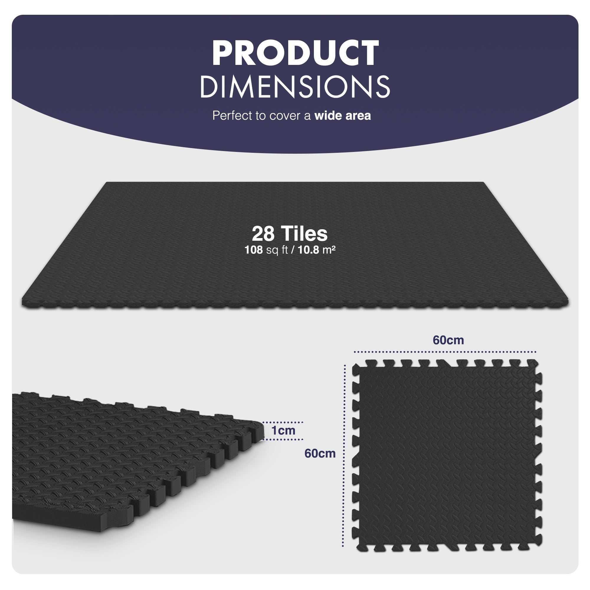 Top-Selling KAYMAN Interlocking Gym Floor Mats – Nonslip EVA Foam Exercise Tiles for Home Workouts, Studio, Weights, Yoga (60x60cm) – image 18