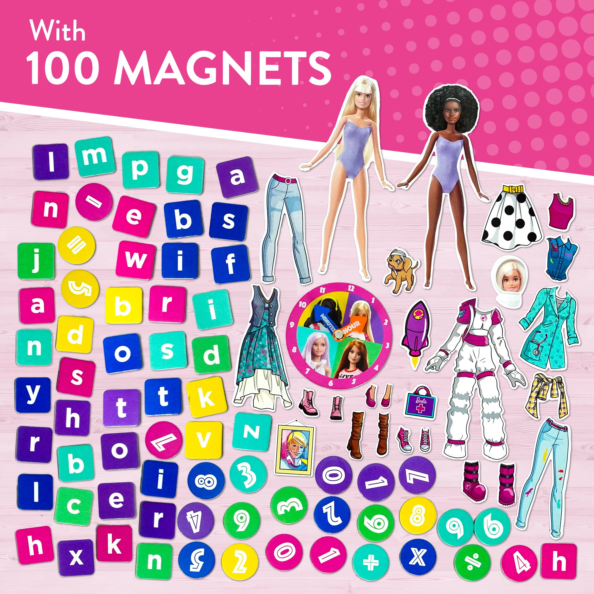 Barbie - Creation Station - 2-in-1 Educational Magnetic Whiteboard Lap Tray