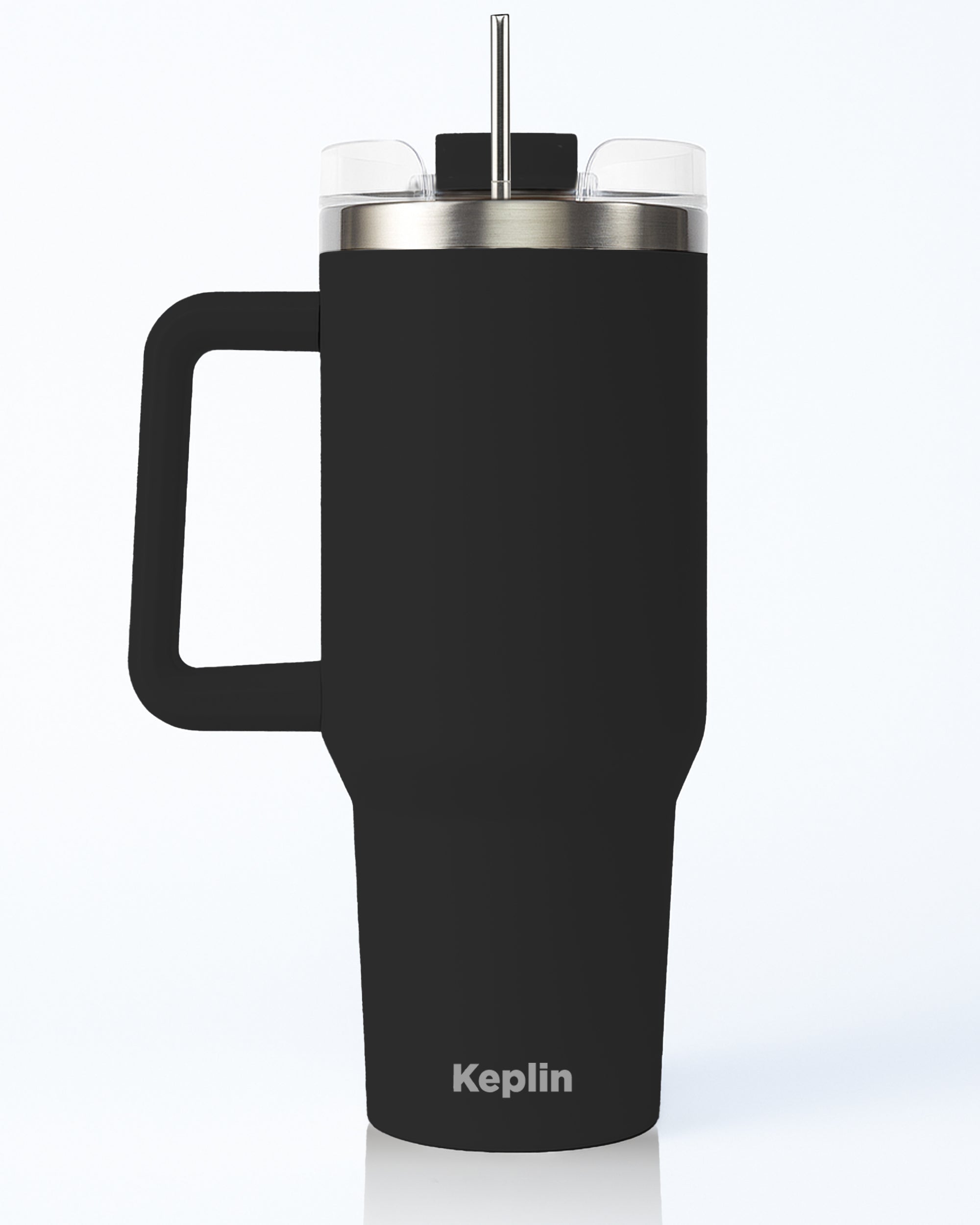 Keplin Tumbler 40 oz with Handle, Stainless Steel Vacuum Insulated Water Bottle with Straw and Lid, Cold for 29 Hours, Travel Mug, Thermal Flask, BPA Free