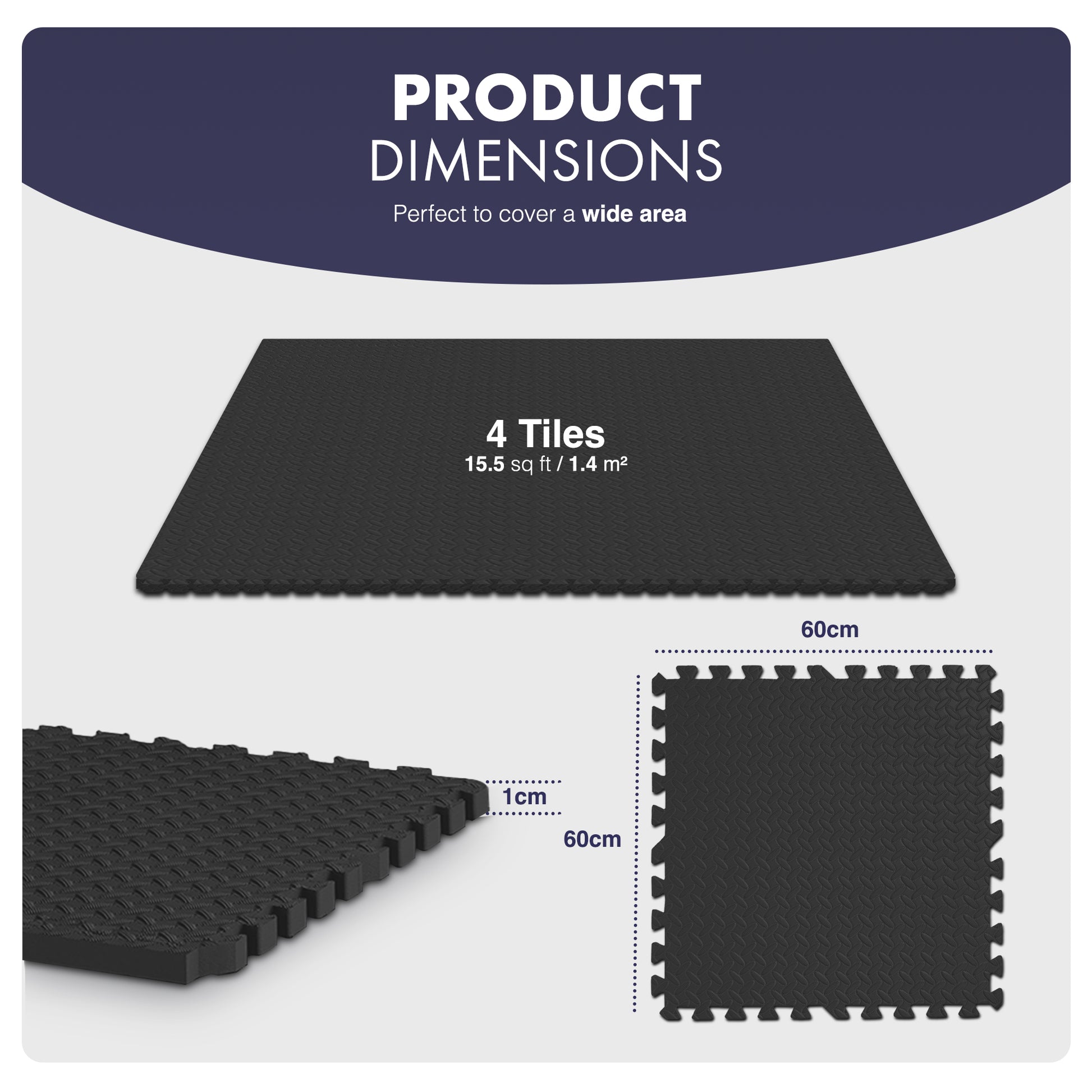 Top-Selling KAYMAN Interlocking Gym Floor Mats – Nonslip EVA Foam Exercise Tiles for Home Workouts, Studio, Weights, Yoga (60x60cm) – image 13