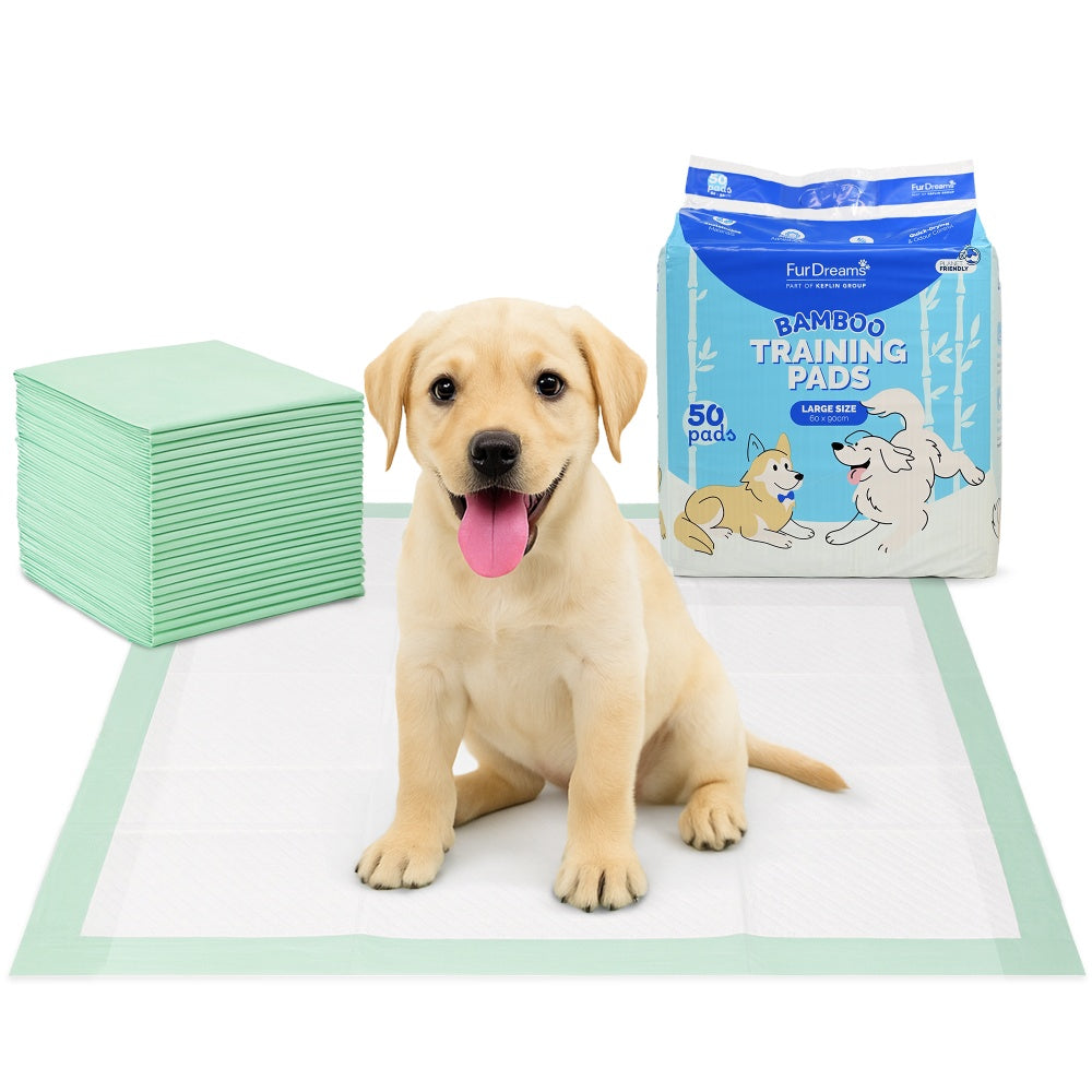 Furdreams Bamboo Puppy Training Pads - 50Pk