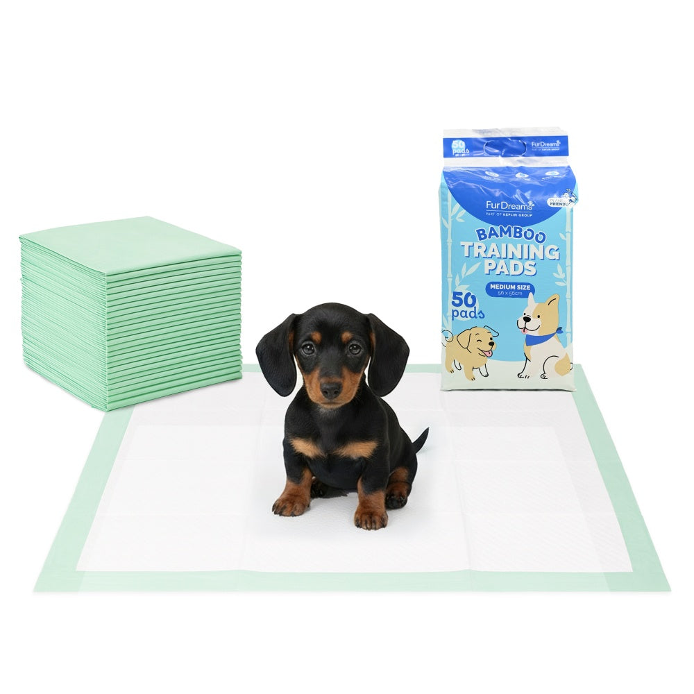 Furdreams Bamboo Puppy Training Pads - 50Pk
