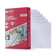 Haltons - White LDPE Dust Sheets - Paint Protection & Dust Cover for Renovation - Multi-Pack Plastic Cloth for Furniture, Floor & Debris Protection - Recyclable & Durable – image 3