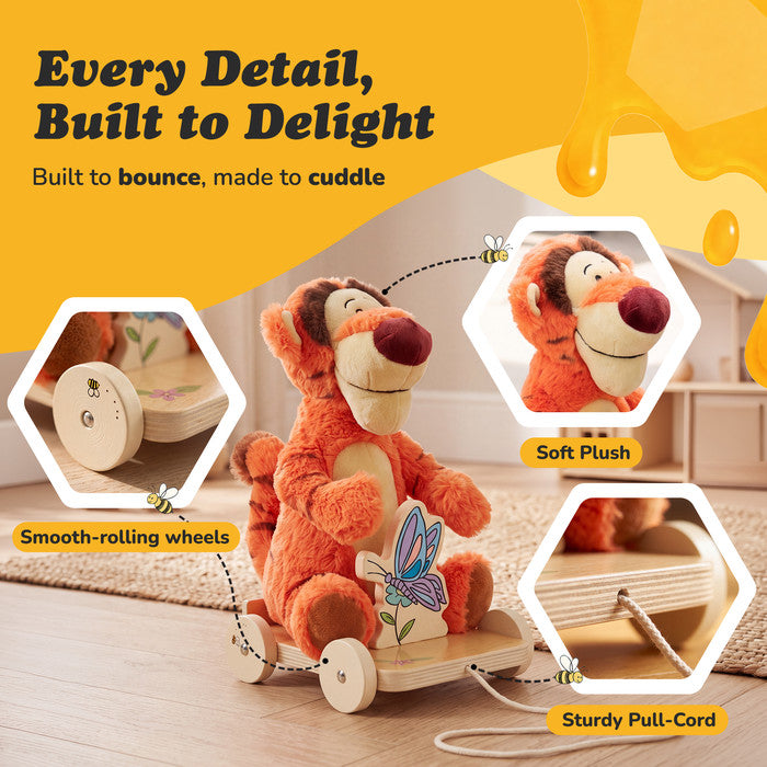 Disney Winnie the Pooh Tigger Pull with Wheels & Plush Tiger - secondary image